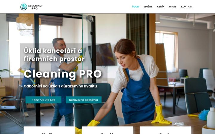Screenshot of cleaningpro.cz