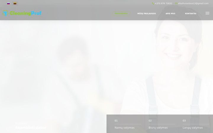 Screenshot of cleaningprof.lt