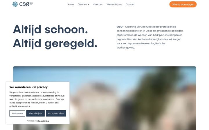 Screenshot of cleaningservicegoes.nl