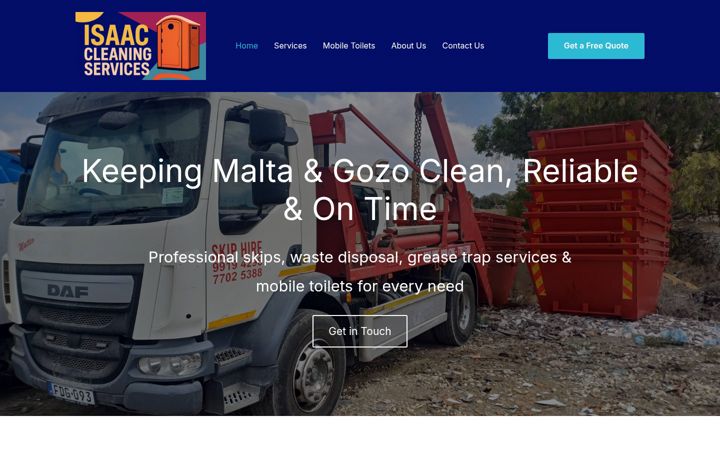 Screenshot of cleaningservicemalta.com
