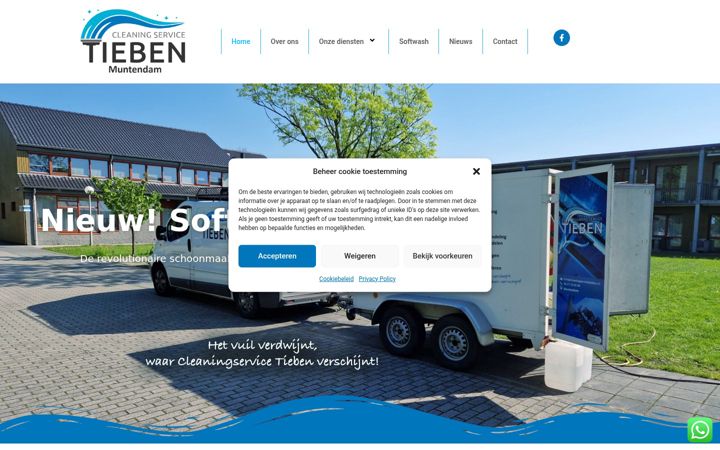 Zrzut ekranu cleaningservicetieben.nl