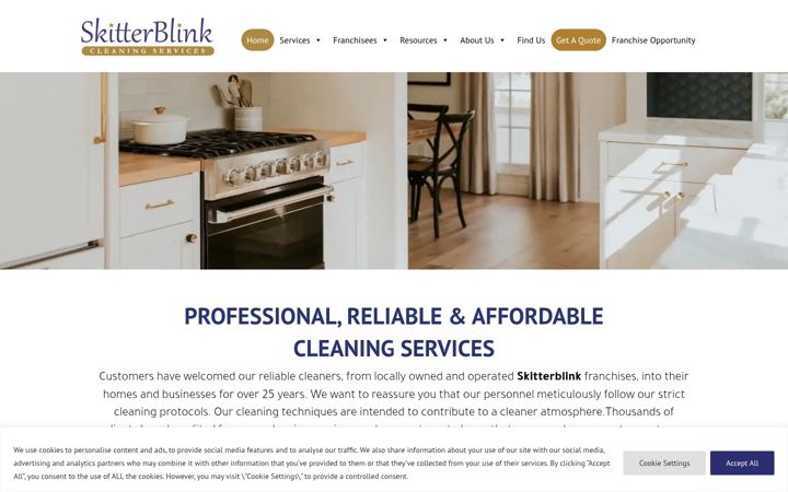 Екранна снимка на cleaningsouthafrica.co.za