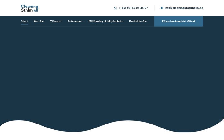 Screenshot of cleaningstockholmab.se