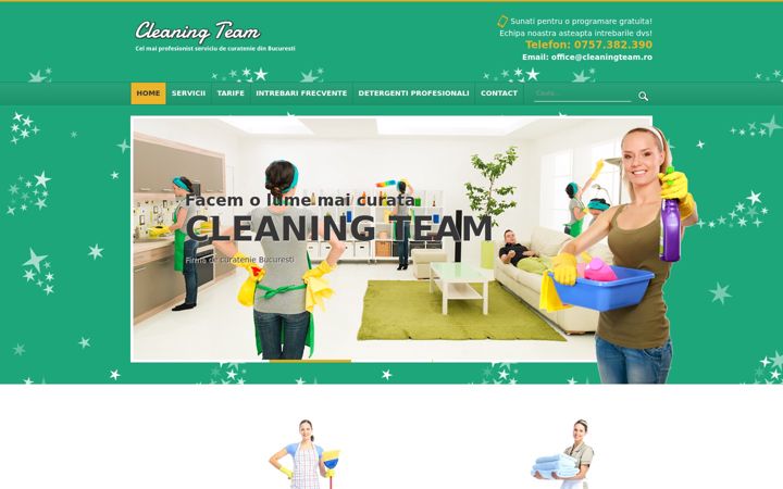 Screenshot of cleaningteam.ro