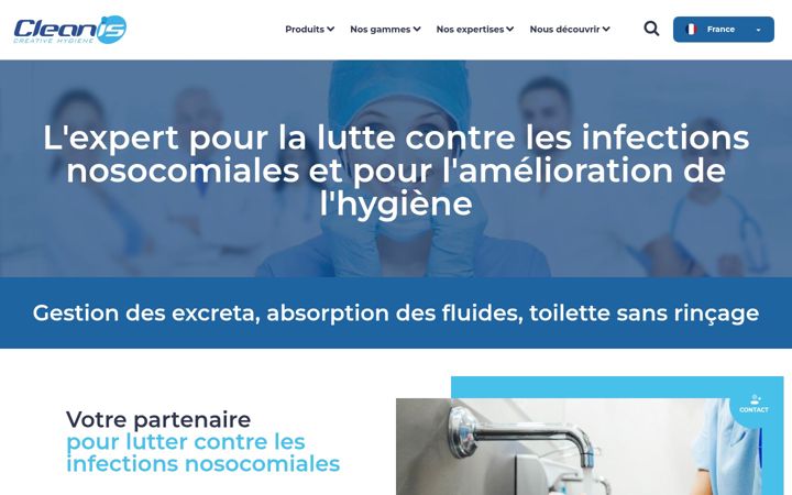 Screenshot of cleanis.eu