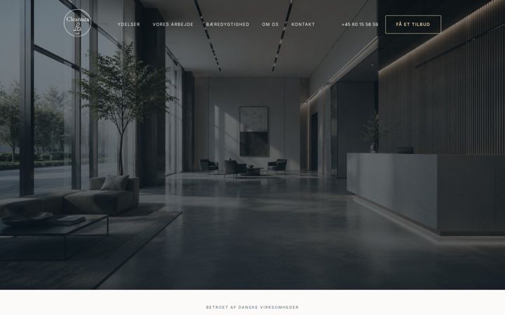 Screenshot of cleanista.dk