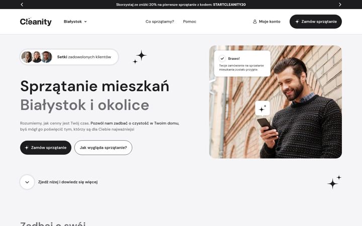 Screenshot of cleanity.pl