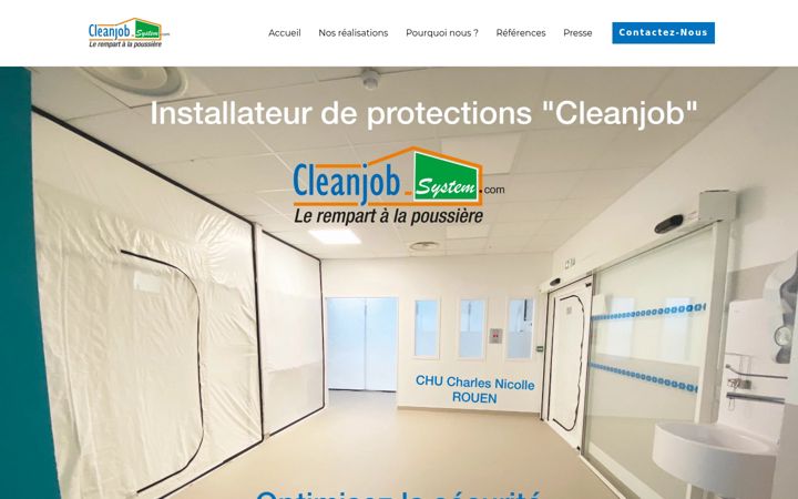 Screenshot of cleanjob-system.com