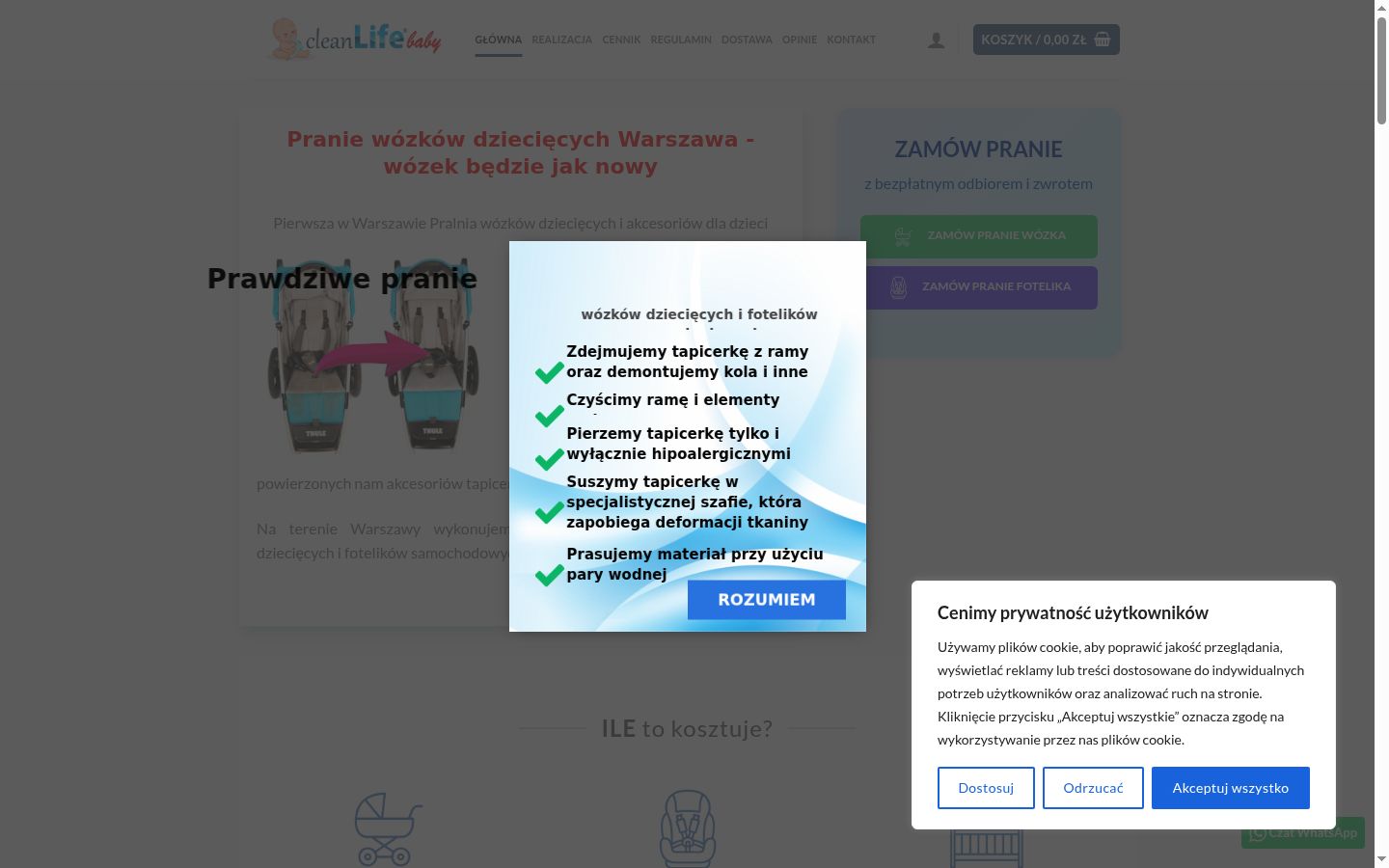 Snímek obrazovky baneru souhlasu zobrazeného před jakoukoli interakcí