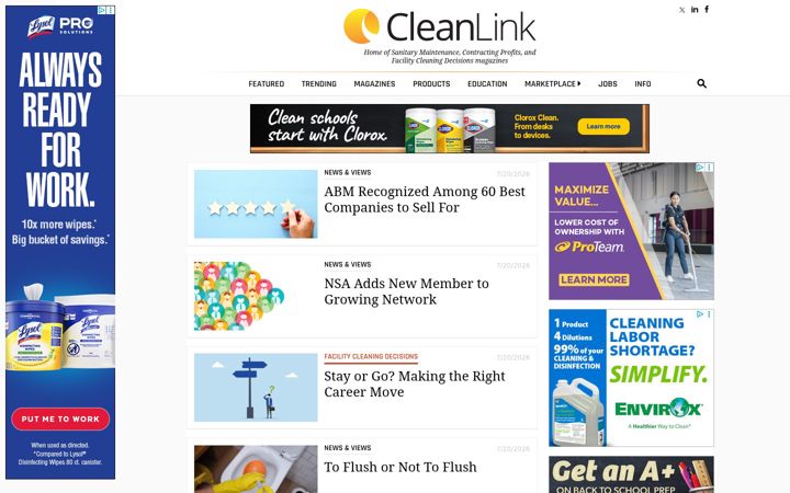 Screenshot of cleanlink.com