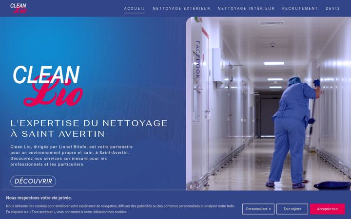 Snímek obrazovky cleanlio-nettoyage.fr
