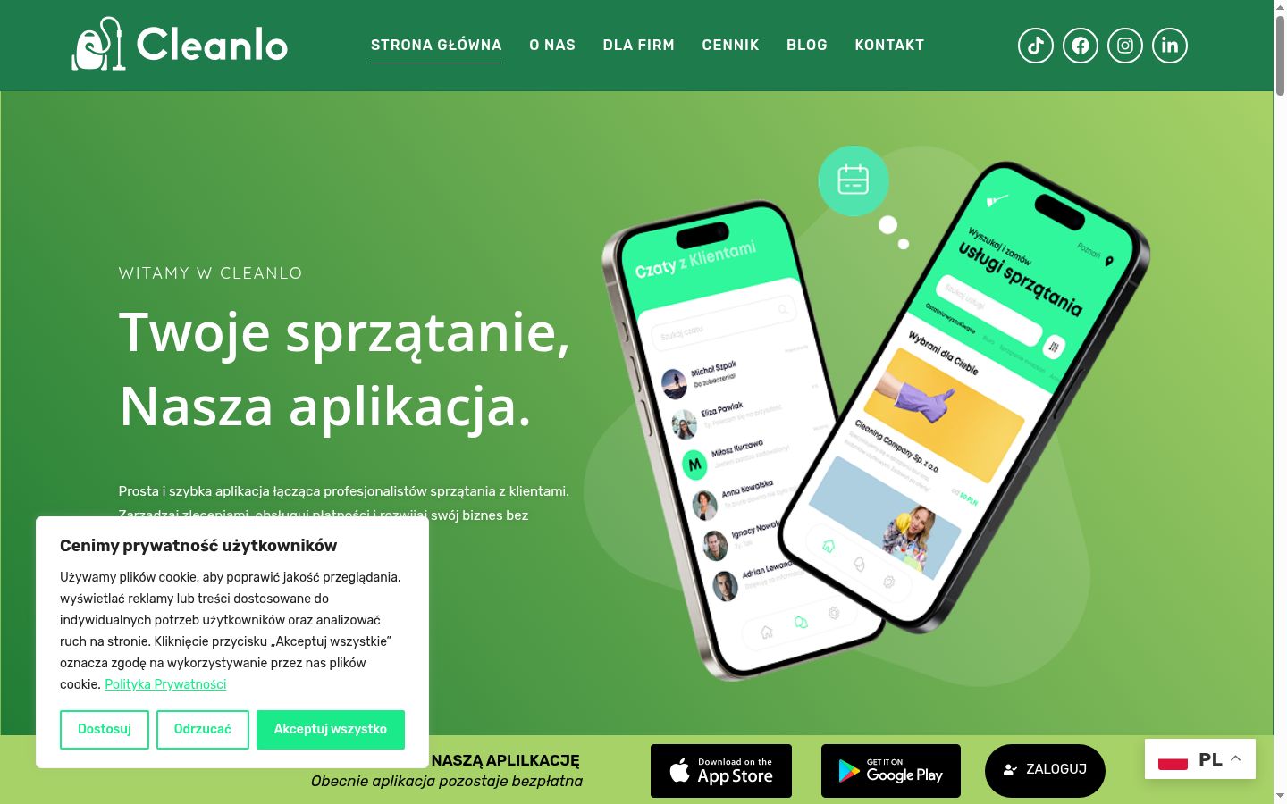 Snímek obrazovky baneru souhlasu zobrazeného před jakoukoli interakcí