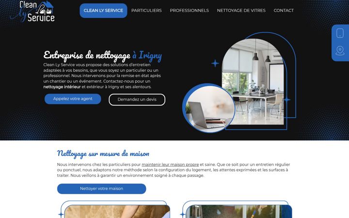Snímek obrazovky cleanlyservice.fr