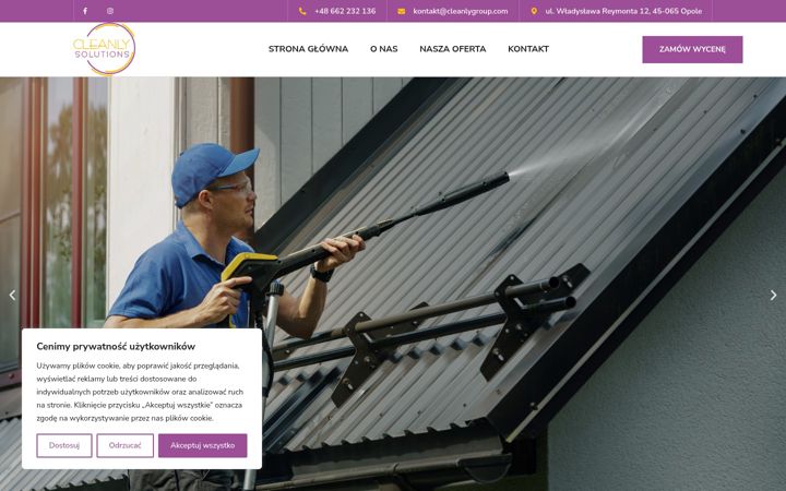 Screenshot of cleanlysolutions.pl