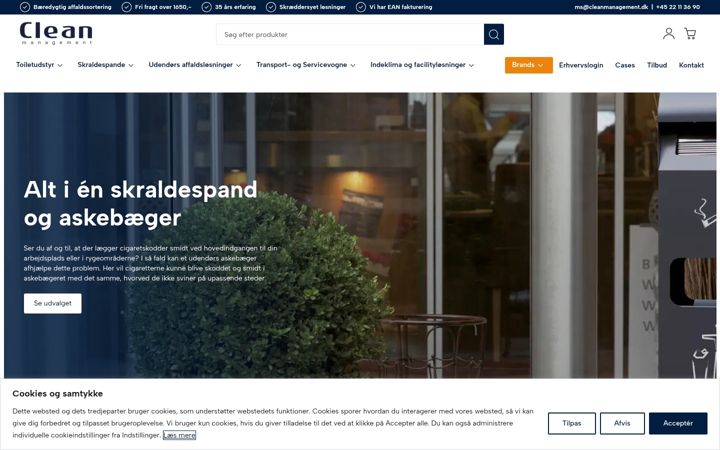 Screenshot of cleanmanagement.dk