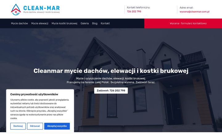 Screenshot of cleanmar.com.pl