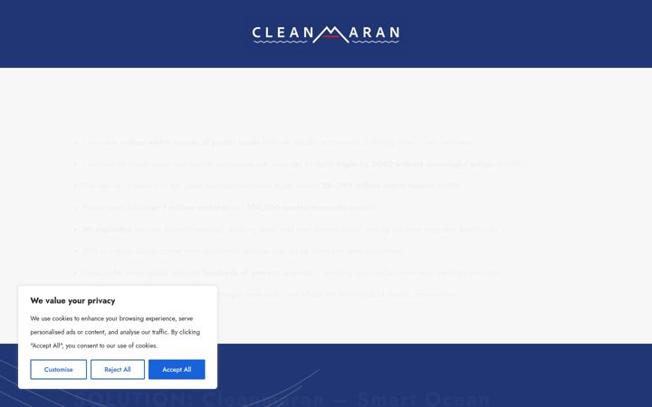 Screenshot of cleanmaran.com