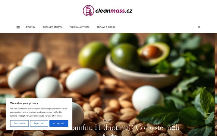 Screenshot of cleanmass.cz