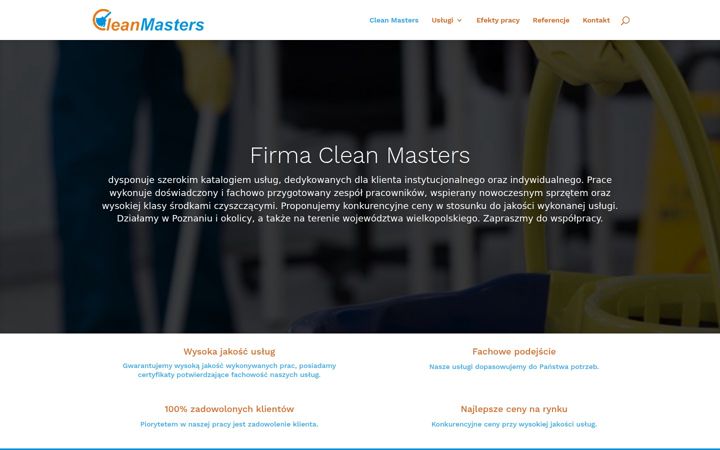 Skjermbilde av cleanmasters.pl