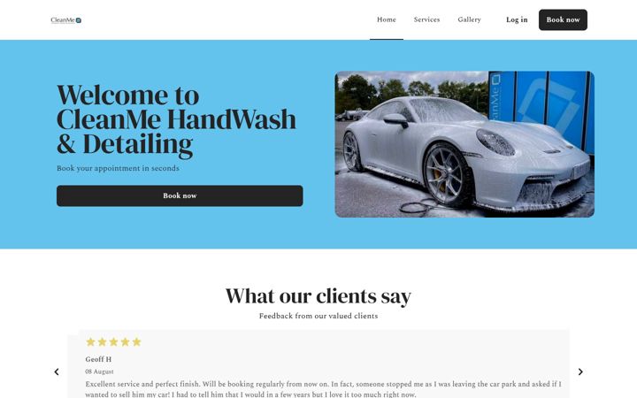 Capture d'écran de cleanmedetailing.co.uk