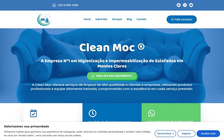 Ekrānuzņēmums no cleanmoc.com.br