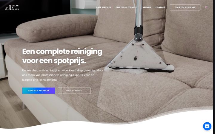 Zrzut ekranu cleanmycouch.nl