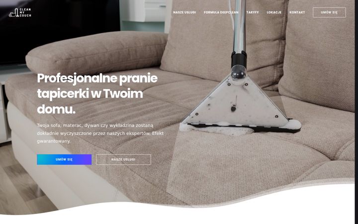 Screenshot di cleanmycouch.pl