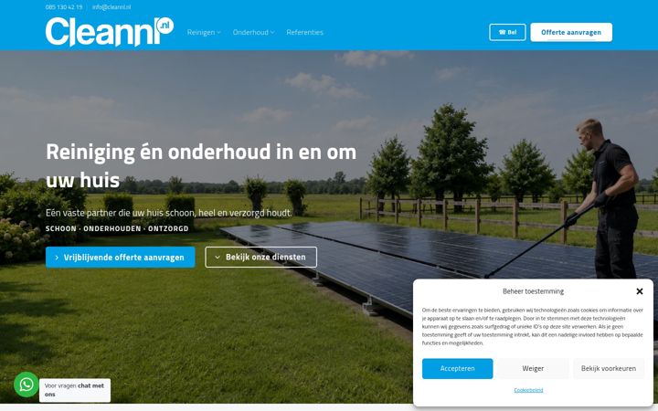 Zrzut ekranu cleannl.nl