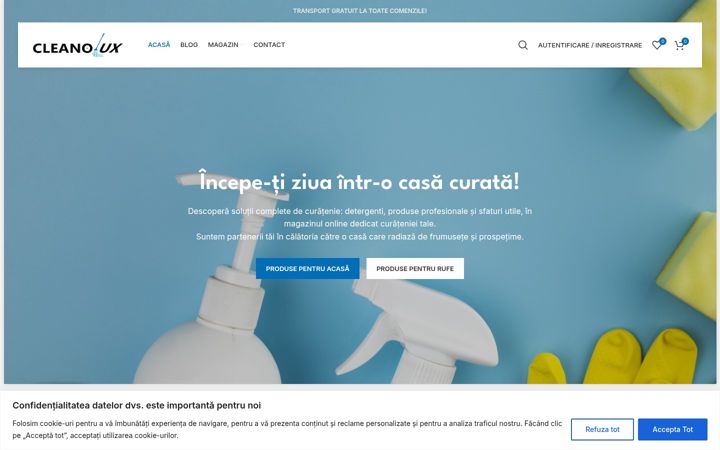 Zrzut ekranu cleanolux.ro
