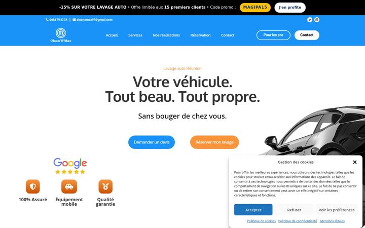 Zrzut ekranu cleanomax.fr