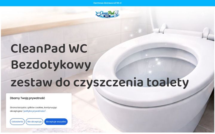 Screenshot of cleanpadwc.pl