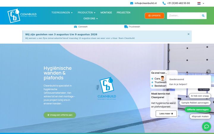 Screenshot of cleanpanel.nl