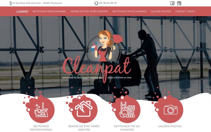 Screenshot of cleanpat.fr