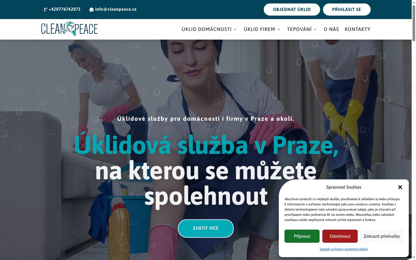 Snímek obrazovky baneru souhlasu zobrazeného před jakoukoli interakcí