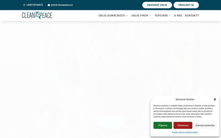 Screenshot of cleanpeace.cz