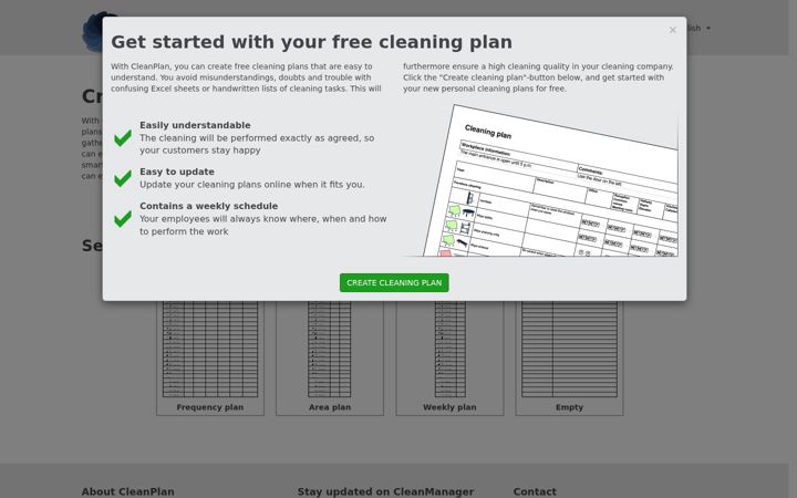 Screenshot του cleanplan.org