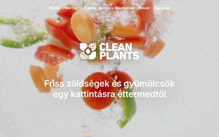 Screenshot stránky cleanplants.hu