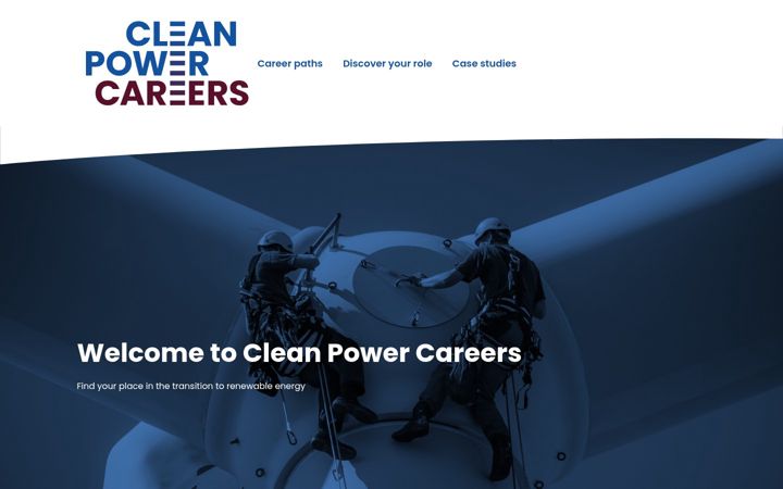 Screenshot of cleanpowercareers.co.uk