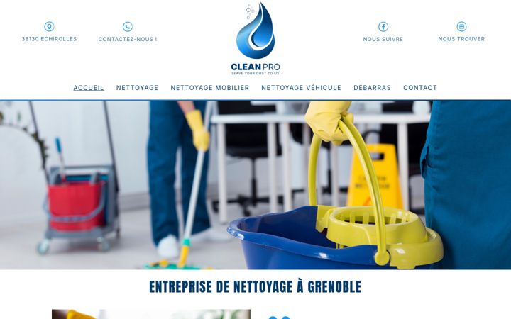 Screenshot of cleanpro38.fr