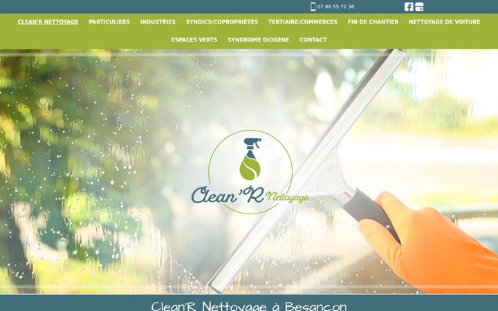 Screenshot of cleanr-nettoyage.fr