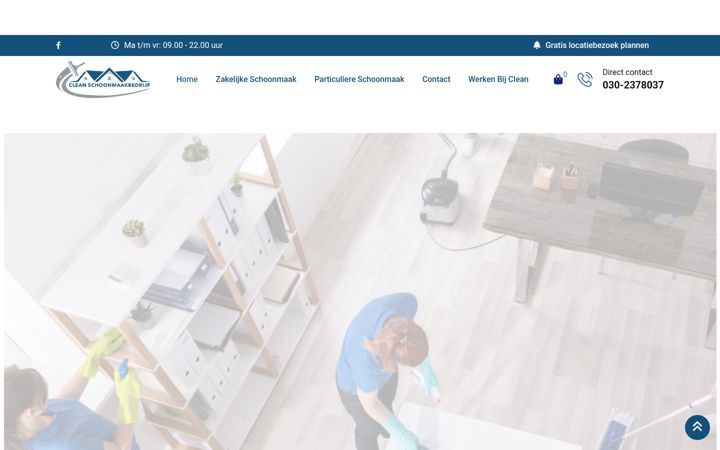 Zrzut ekranu cleanschoonmaakbedrijf.nl