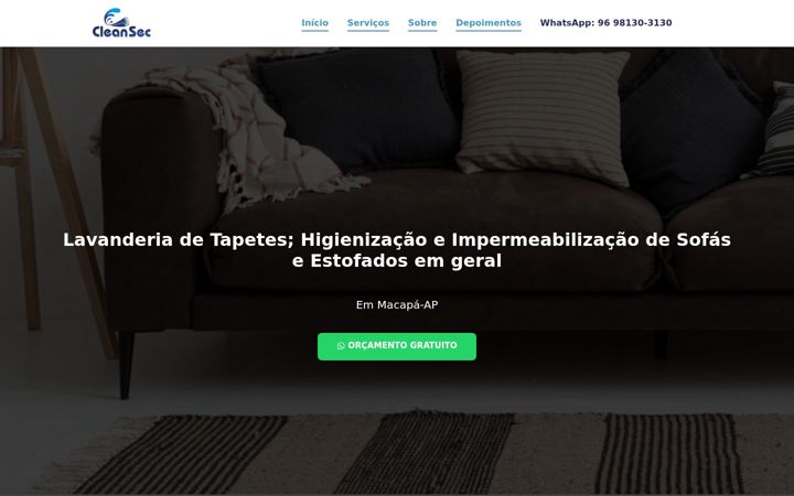 Screenshot van cleansec-ap.com.br