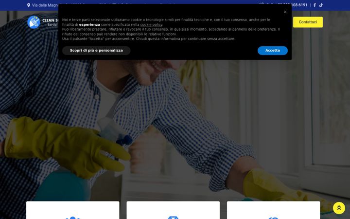 Skærmbillede af cleanservicearmaditaggia.it