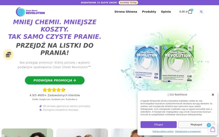 Screenshot of cleansheet.pl