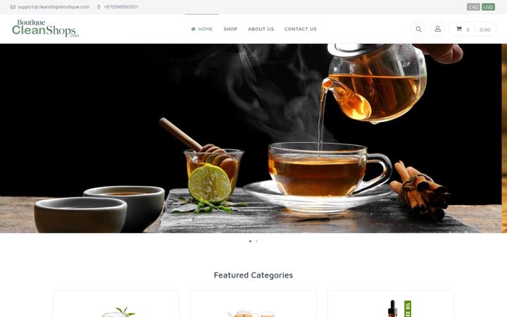 Screenshot of cleanshopsboutique.com