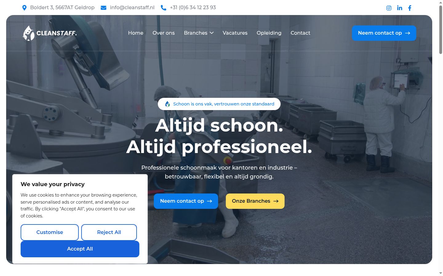 Sutikimo reklamjuostės, rodytos prieš bet kokią sąveiką, ekrano kopija