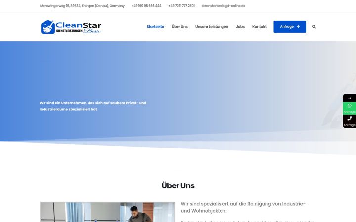 Screenshot of cleanstarbesic.eu
