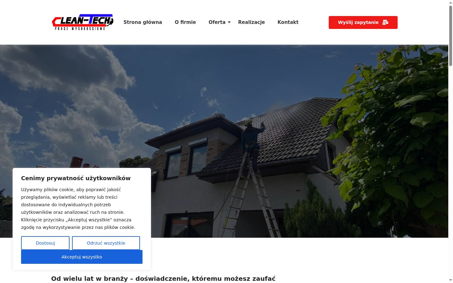 Képernyőkép a bármilyen interakció előtt megjelenő hozzájárulási bannerről