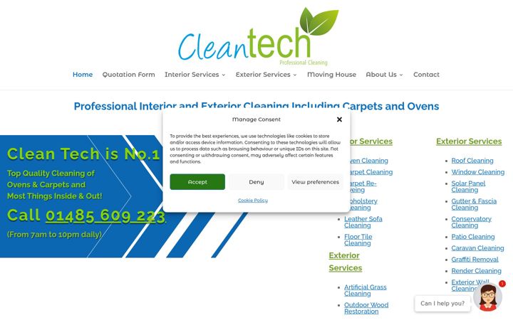 Screenshot of cleantech-norfolk.co.uk