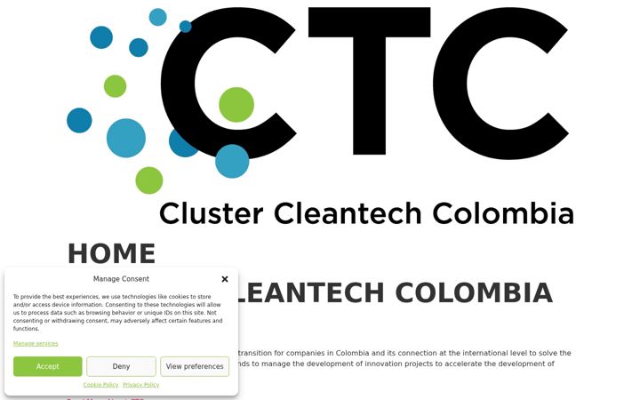 Screenshot of cleantechcolombia.com